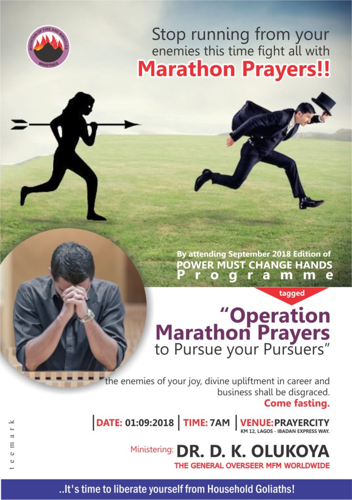 Operation Marathon Prayer To Pursue Your Pursuer